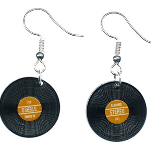 Orecchini a forma di disco LP Vinile DJ musica Orecchini a forma di