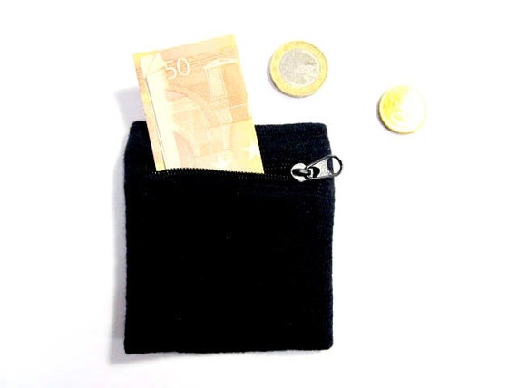 Schweißband Mit Reißverschluss-Fach - Pulswärmer Mit Eichhörnchen & Miniblings Motiv (Schwarz-Weiß)