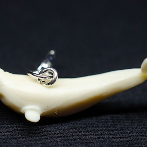 Belugawal Charm Miniblings Zipper Pull Anhänger Wal Weißwal Fisch Walfisch weiß