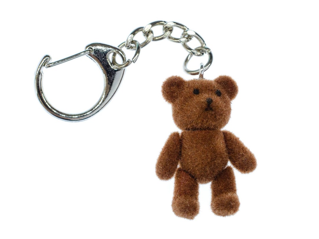Teddy Key Ring Chain Miniblings Bear Plush Girls Children Kids Etsy