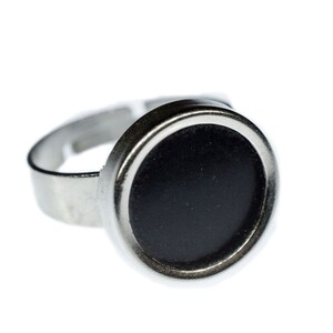Llavero Anillo Dedo Máquina De Escribir Llave Miniblings Upcycling Negro S