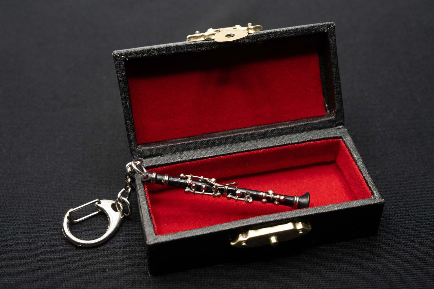 Clarinet Key Ring Chain Miniblings Musician Clarinetist Music +Box
