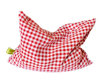 Coussin noyaux de cerise BIO Wärmekissenmicro-ondes 22x18cm polka blancs