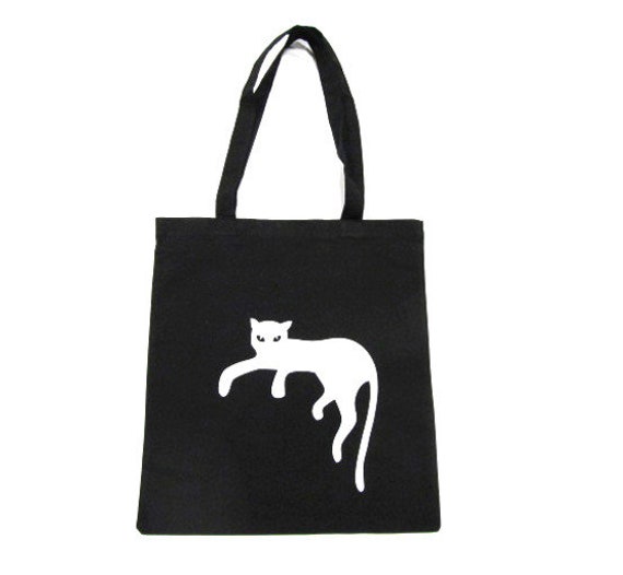 Tasche Jutebeutel Beutel Katze Kater Panter