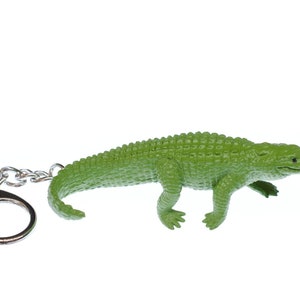 Alligator Key Ring Chain Miniblings Crocodile Zoo Rubber