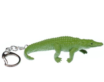 Alligator Key Ring Chain Miniblings Crocodile Zoo Rubber