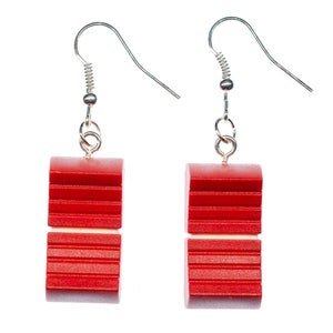 Fader Earrings Miniblings Earring Controllers Dj Music Sound Engineer Switch Red