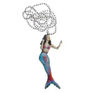 Mermaid Necklace Miniblings 80Cm Wood Christmas Nixie Nymph