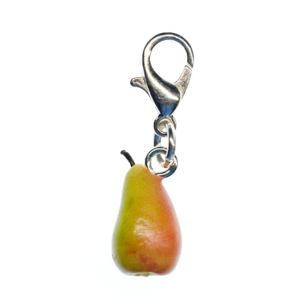 charm poire 3D Miniblings breloques charm pendentif fruit realiste