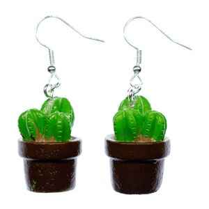 Cactus Earrings Miniblings Cacti Potted Plant Western Prickly Columnar Cactus
