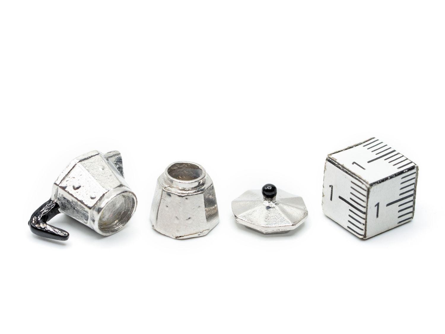 Caffettiera In Miniatura 1:12 Per Case Delle Bambole - Nero