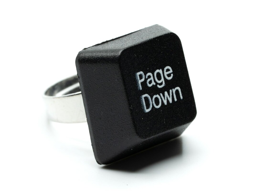 Page Down Button Keyboard Ring Pc Ring Miniblings Computer Keyboard ...