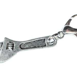 Wrench Spanner Charm Pendant Miniblings Tool ADJustable Tools Workshop