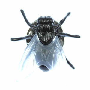 Fly Brooch Pin Badge Button Miniblings Insect Halloween 2Cm
