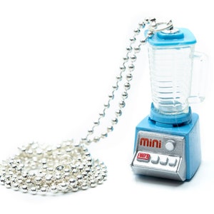Mixer chain Miniblings 80cm pendant necklace kitchen kitchen appliance blue