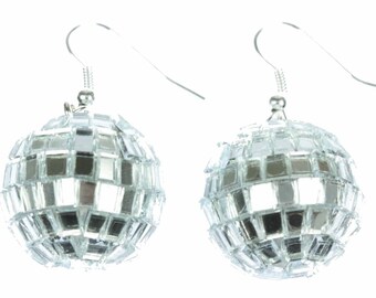 Disco Ball Earrings Miniblings Mirror Party Music DJ
