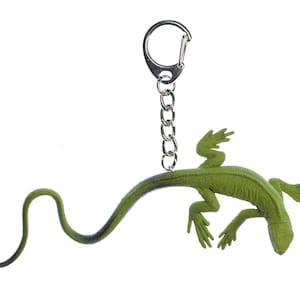 Monitor Lizard Key Ring Chain Miniblings Gecko Gekko Green