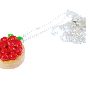 Sstrawberry Summer Cake Necklace Miniblings Sweet 60Cm Cook Cooking