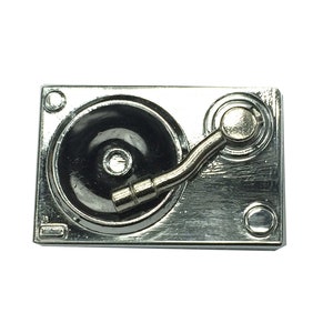 Plattenspieler Turntables Pin Plattenspielerbrosche Brosche Anstecker DJ Button