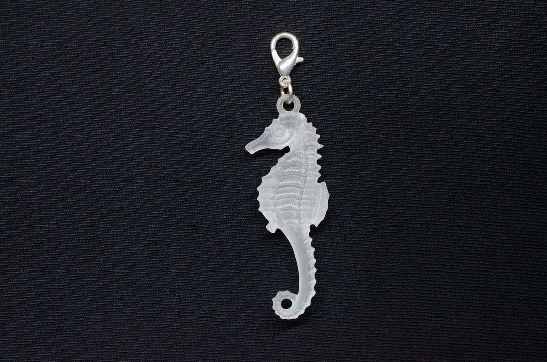 Miniblings Seepferdchen Anhänger – Handgefertigter Charm Aus Kunststoff, Versilbert, Für Bettelarmband & Mehr