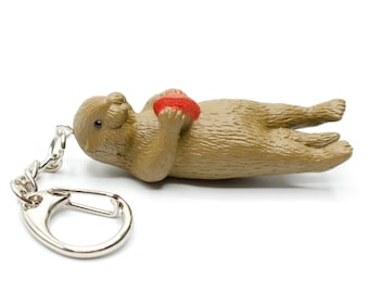 Otter Key Ring Chain Keychain Miniblings Sea