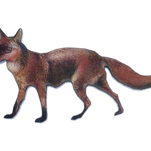 renard imprime Broche Miniblings bois renard roux forêt animale
