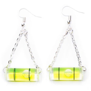Water scale earrings Miniblings scale construction site house construction works