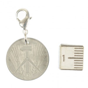 5 GDR East Germany DDR Pfennig German Charm Bracelet Pendant Miniblings Coin Money