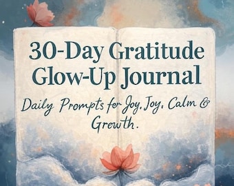 30-Day Gratitude Journal Printable | Daily Mindfulness Prompts | Instant Download PDF