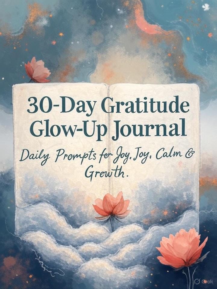 30-day Gratitude Journal Printable | Daily Mindfulness Prompts ...
