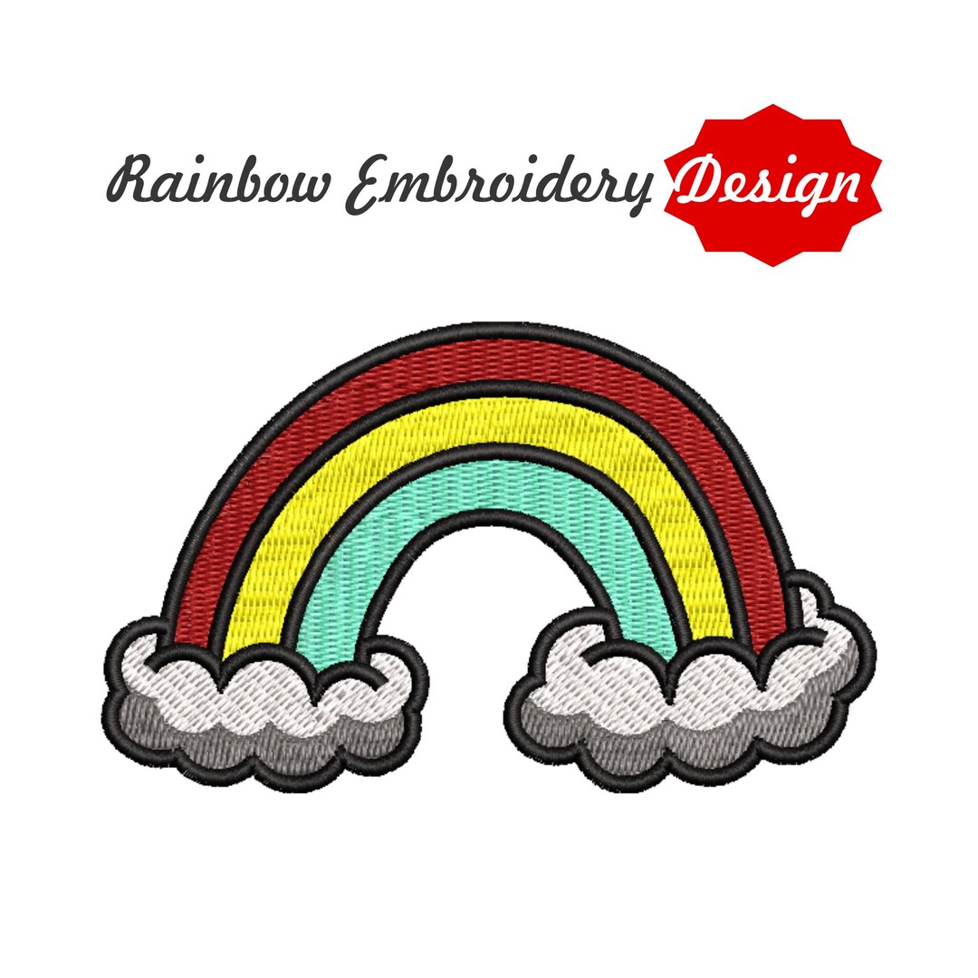 Rainbow Pride Unique Embroidery Machine Design, EMB File Included ...