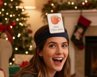 Family Christmas Game | Printable Headbands Cards | Christmas Guessing Game | Headbandz | Printable Headband Game | Kids Christmas Activity