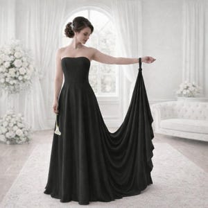 Black Pearl Wrist Loop - Wedding Dress Carrier - Bridal Bustle Alternative Strap