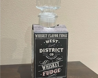 Whiskey Flavor Fudge Glass Decanter   May 26 Christmas Gift