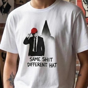 Anti Trump Shirt Same Shit Different Hat Tee Protest Graphic Top Smash Racism Apparel Banksy Style Art Resist Movement Punk Rock