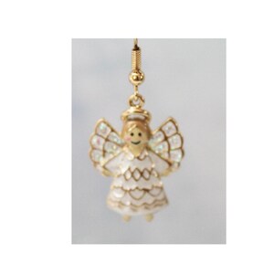 Cute Christmas Angel Drop Earrings E116 Bild 4