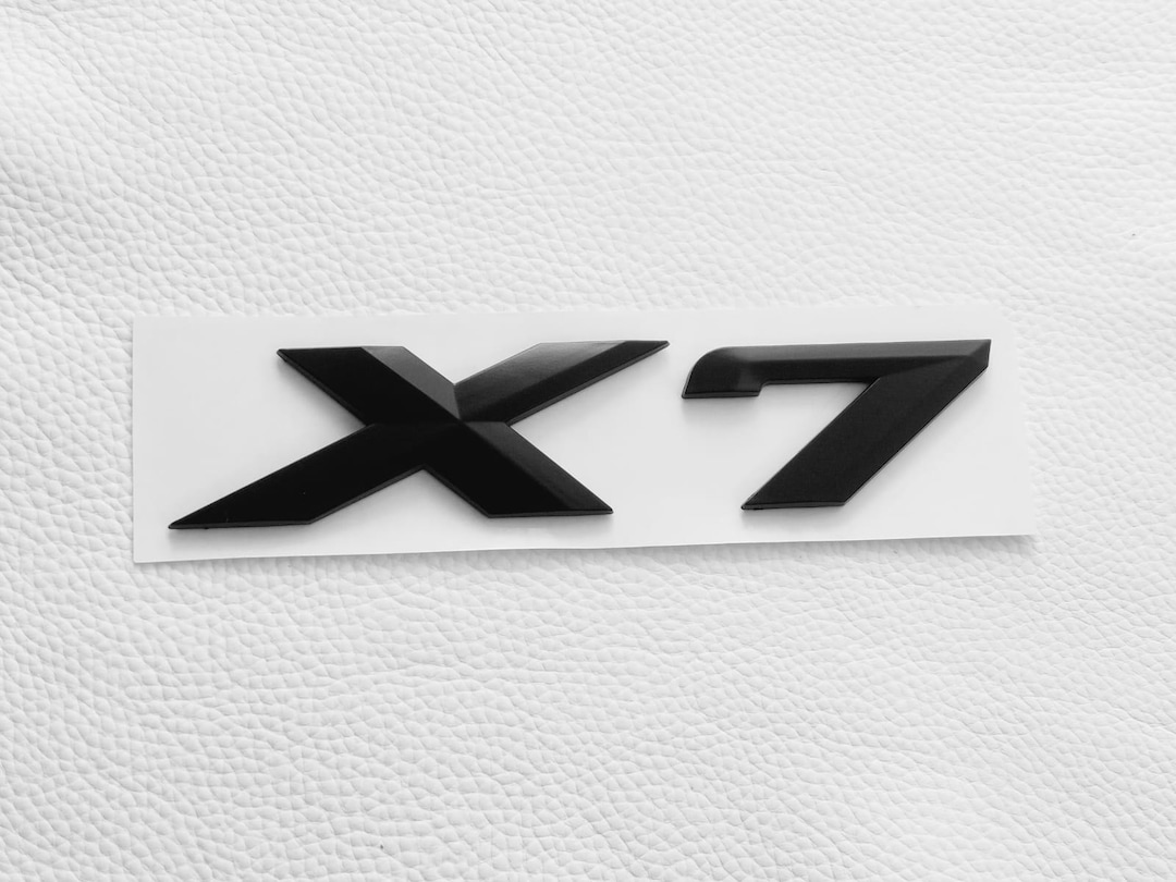 X7 Racing Logo BMW X7 Logo Emblem Letters With Sticker for Trunk Rear Matte Black - Etsy