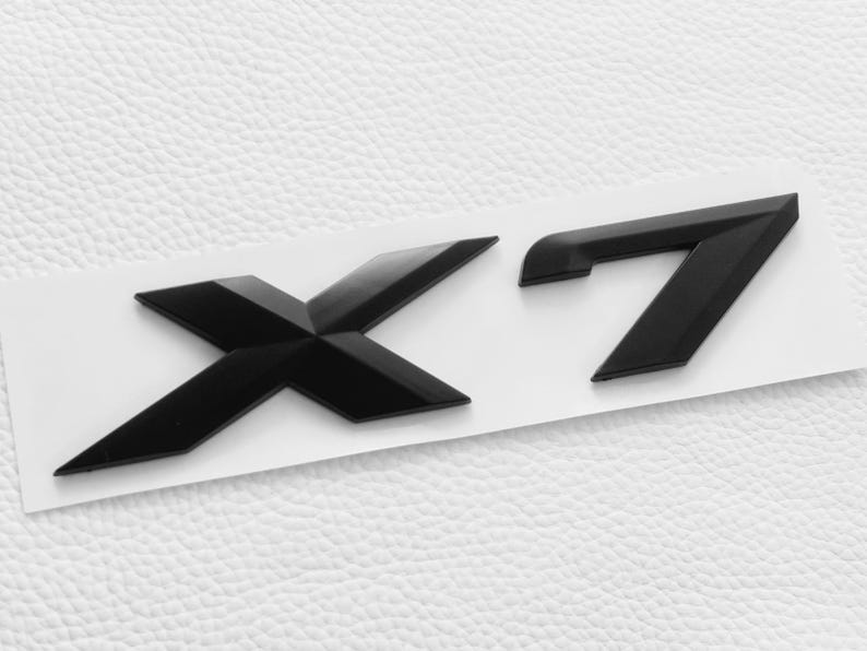 X7 Racing Logo BMW X7 Logo Emblem Letters With Sticker for Trunk Rear Matte Black - Etsy
