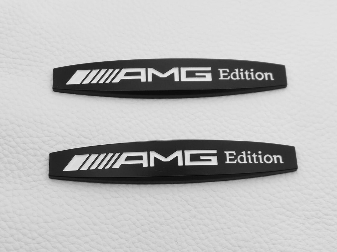 AMG Edition Side Accessory Emblem With Matte Black Sticker - Etsy