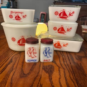 Mckee マッキー社 Drippings ラウンドキャニスター ヨットシップス Mckee Drippings Jar - Etsy