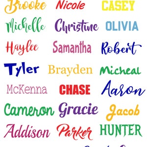 Custom Vinyl Name Decal, Personalized Decal, Name Decal, Word Decal, Name Sticker, Vinyl Sticker
