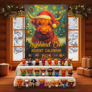 Highland Cow Advent Calendar Christmas 2025 - Etsy UK