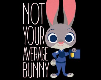 Zootopia Judy Hopps PNG – Average Bunny Graphic Design (Instant Digital Download)