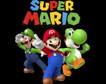 Mario Groupa Super Mario Classic Group Shot – Retro Gaming Characters PNG (instant ...