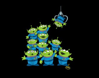 Toy Story Aliens The Claw PNG –  & Pixar Signature Design (Instant Digital Download)