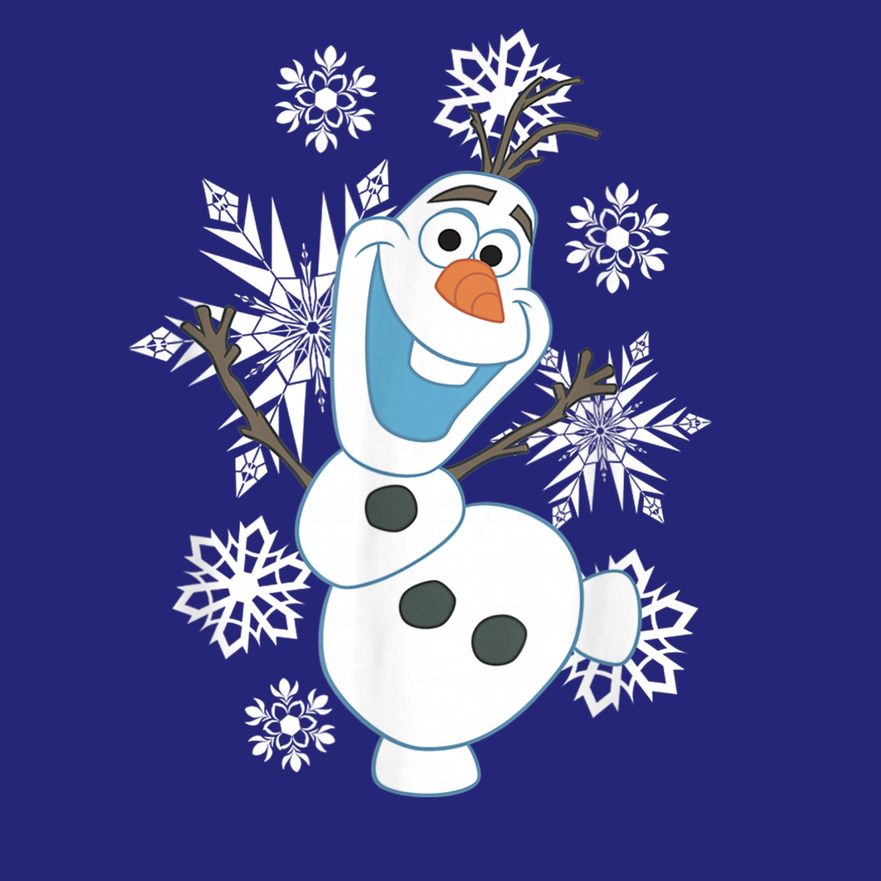 BLUE OLAFページ Frozen Olaf Vintage PNG – Snowflake Magic Happy Portrait (instant