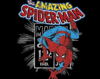 Spider-Man PNG – Vintage Comic Poster Art (Digital Download)