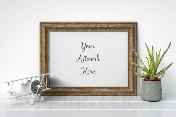 A4 Wood Frame Mockup A4 Mockup A4 Landscape Mockup