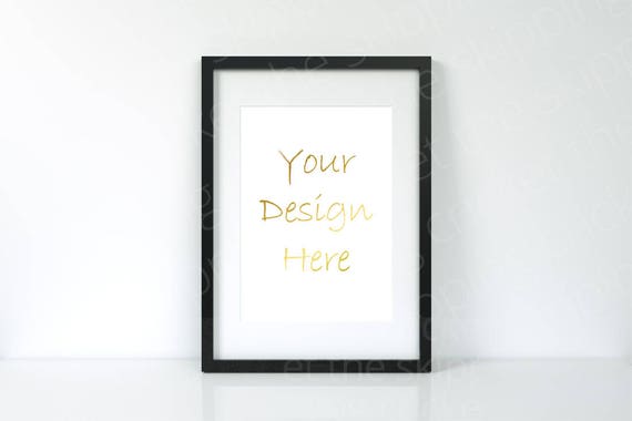 A4 Black Frame Mockup A4 Empty Frame Frame Mockup