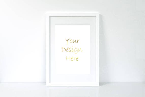 Download Free A4 White Frame Mockup A4 Empty Frame White Frame Psd Amazing Gold Logo Mockup Psd Free Download PSD Mockup Templates